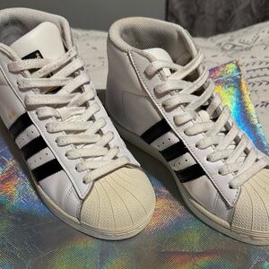 Adidas Classic White and Black Sneakers